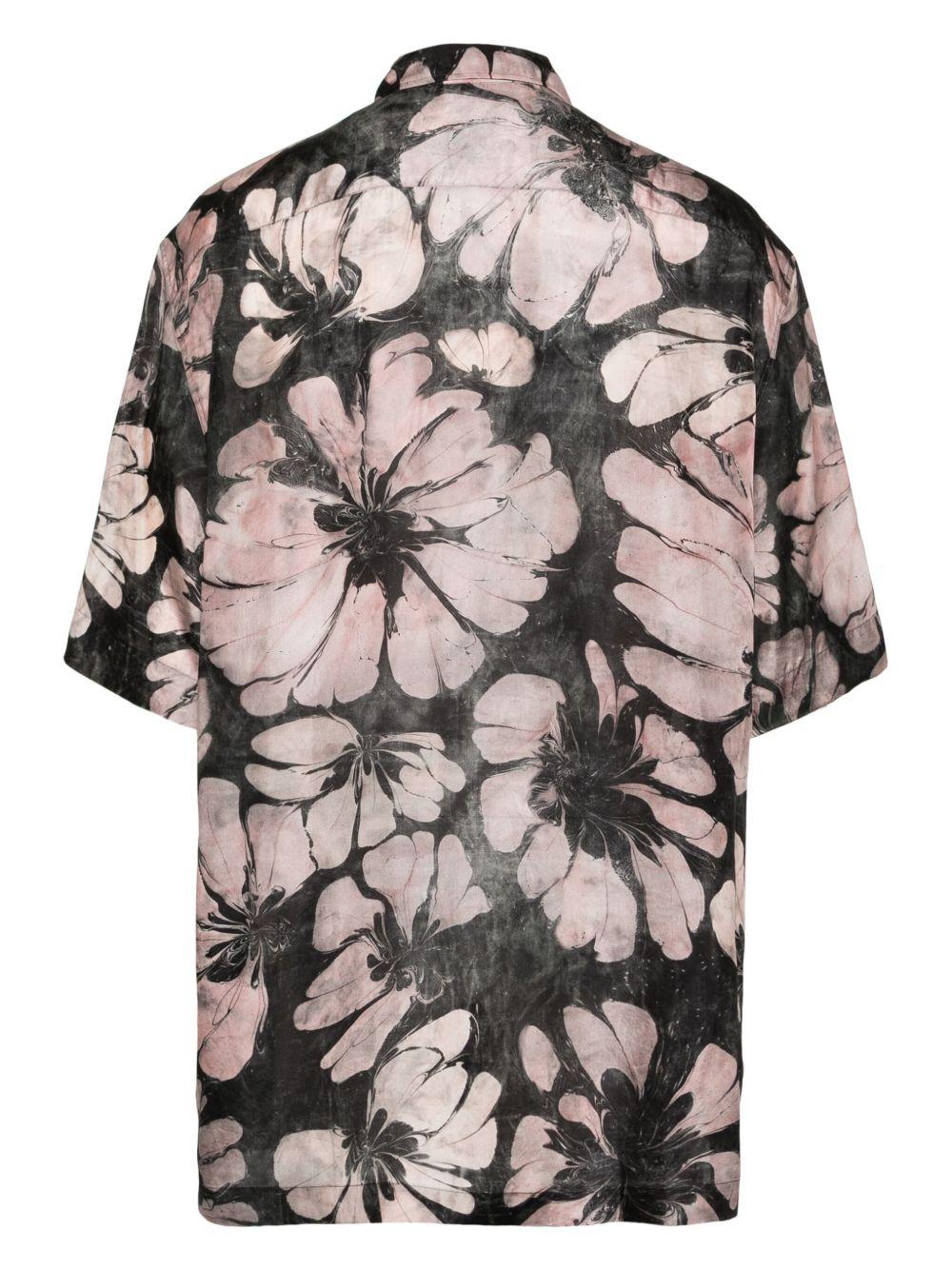 Camicia a mezze maniche in seta 2510207001202 305 PINK DRIES VAN NOTEN 