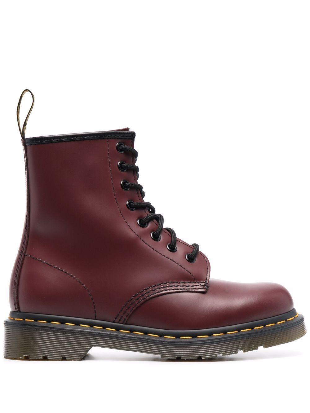 Stivali stringati 1460 in pelle smooth 11822600 CHERRY RED DR. MARTENS 