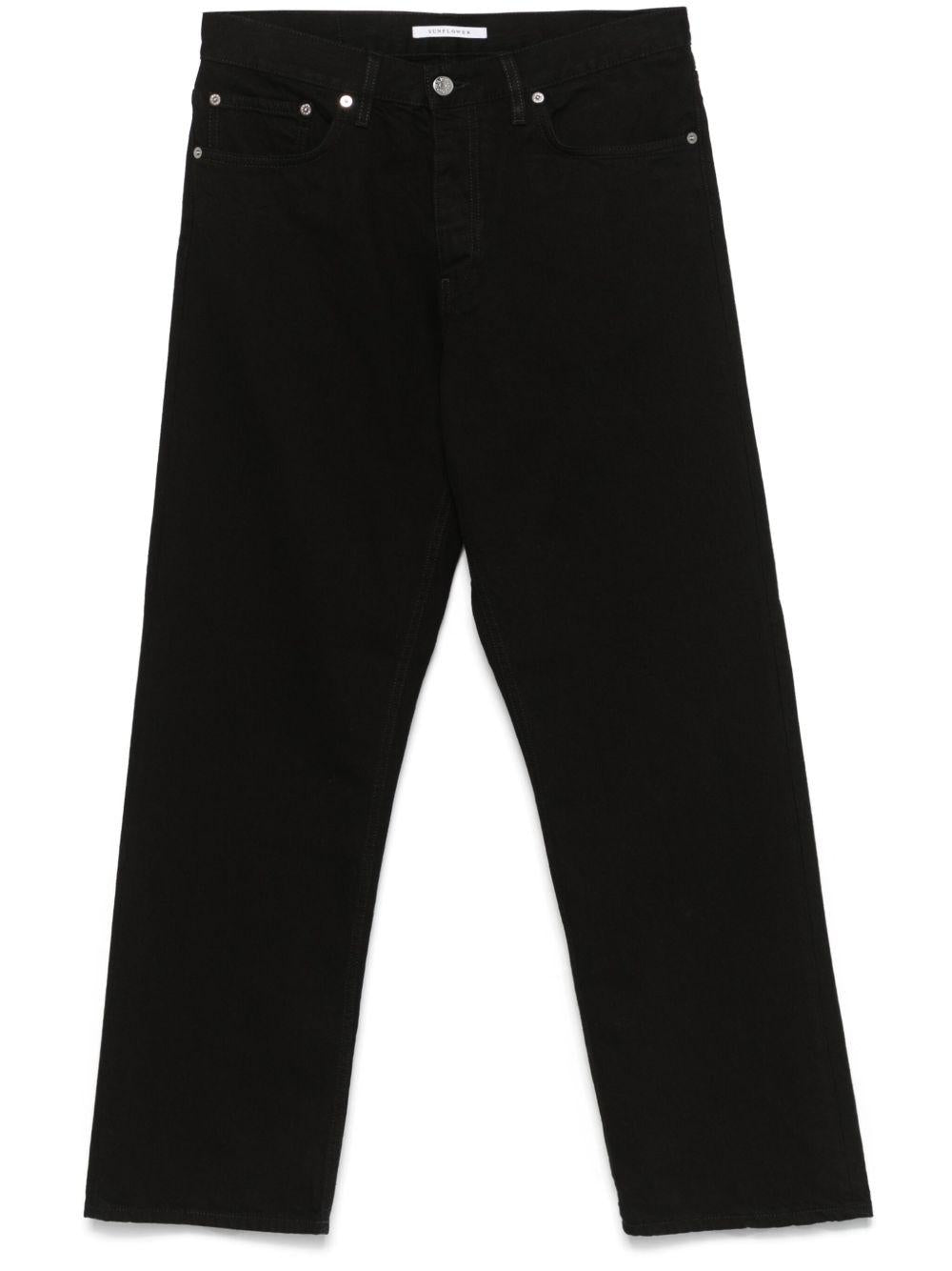 Dess straight-leg jeans 5118 707 BLACK RINSE SUNFLOWER 