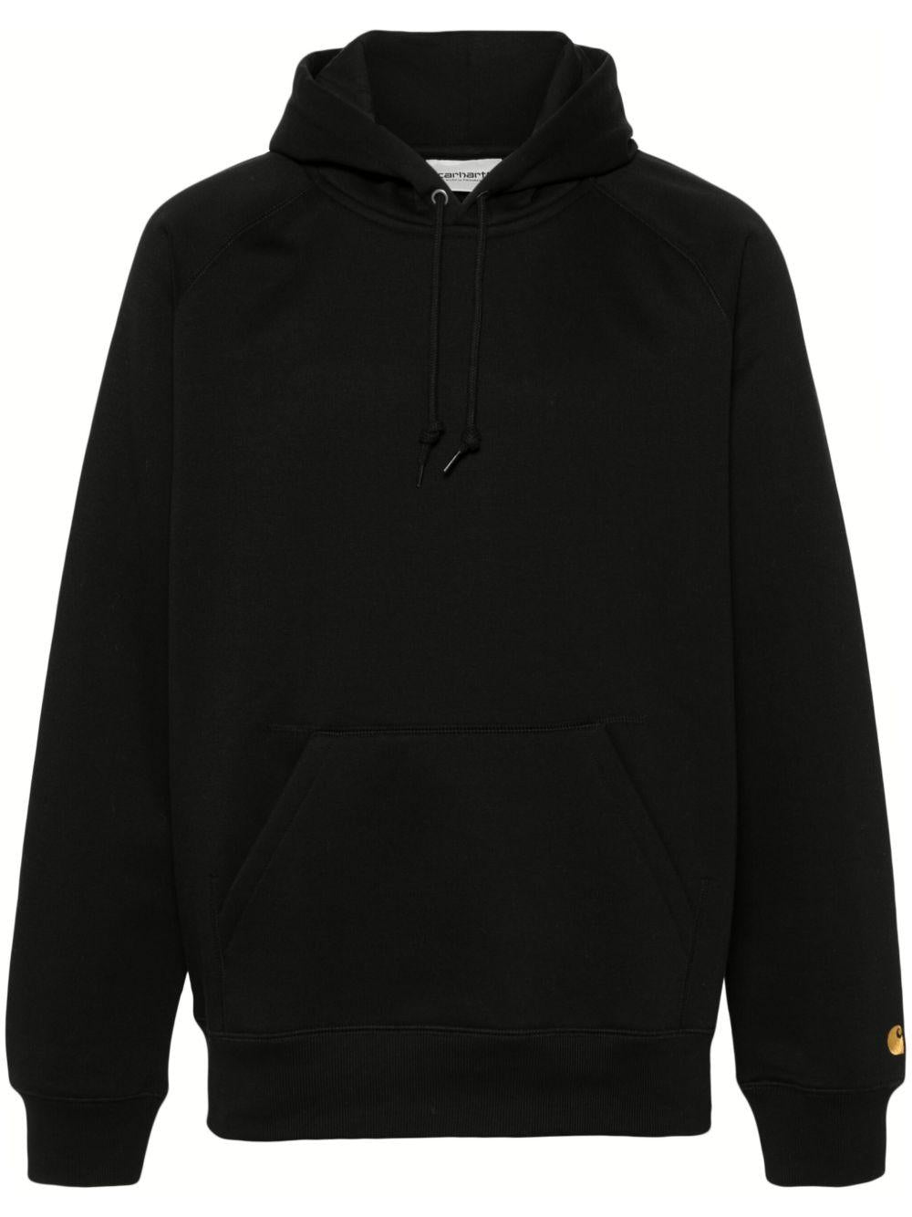Felpa con Cappuccio Hooded Chase Sweatshirt I033661 00FXX BLACK GOLD CARHARTT WIP 