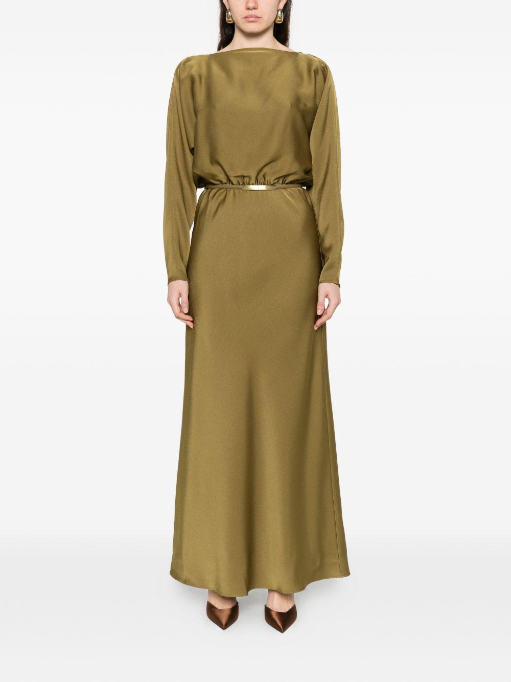 Abito In Satin Leggero PENTOLA 002 OLIO MAX MARA STUDIO 