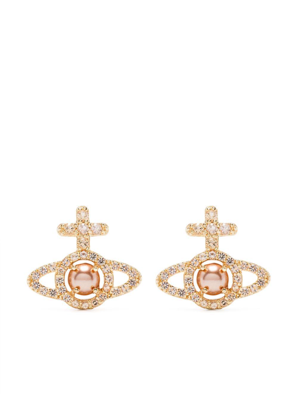 Orecchini Olympia 6203007R02R864 R864 GOLD AMBER VIVIENNE WESTWOOD 