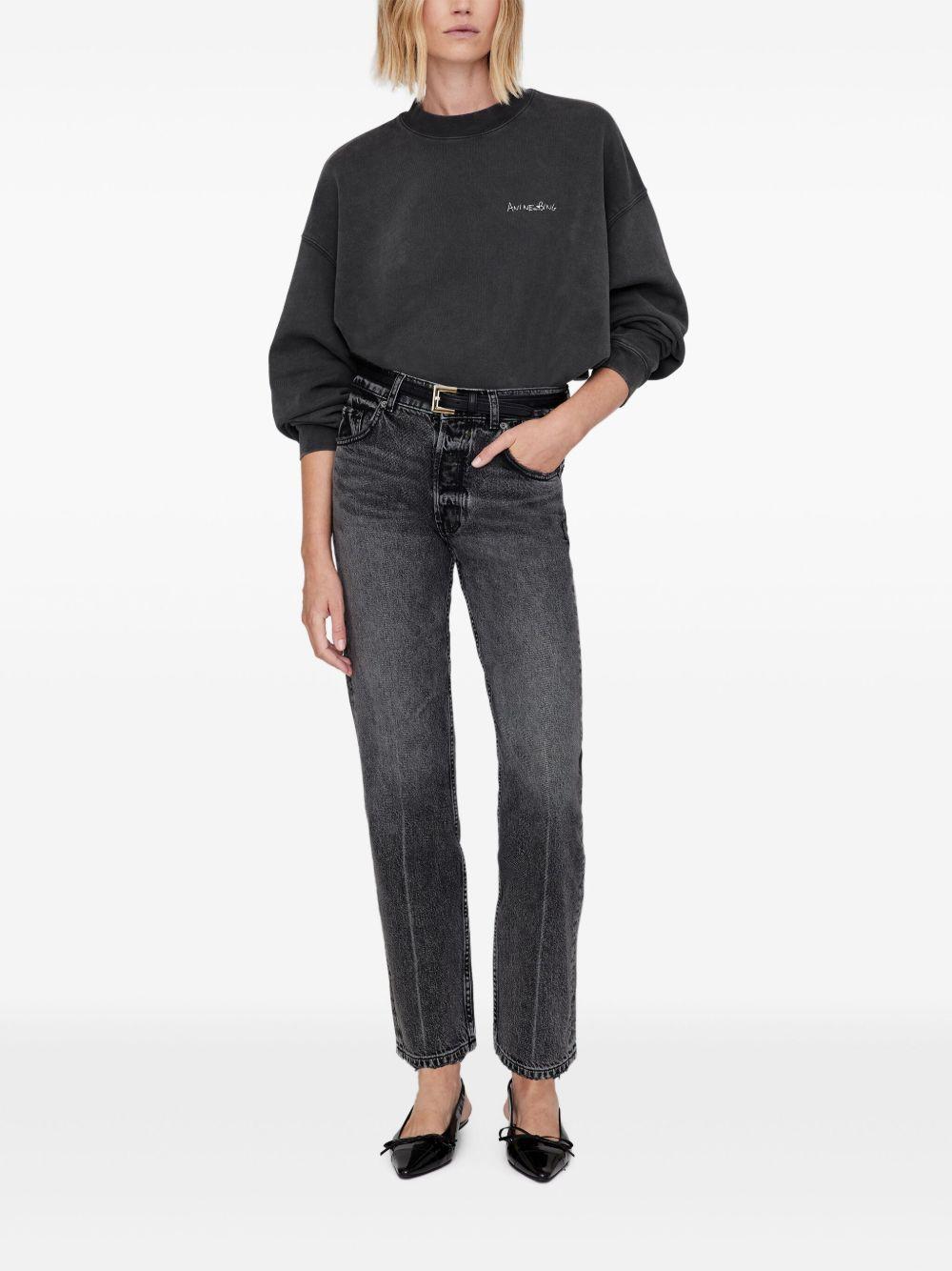 Jaci Sweatshirt Lyrics - Washed Black A0810904 WBL1 WASHED BLACK ANINE BING 