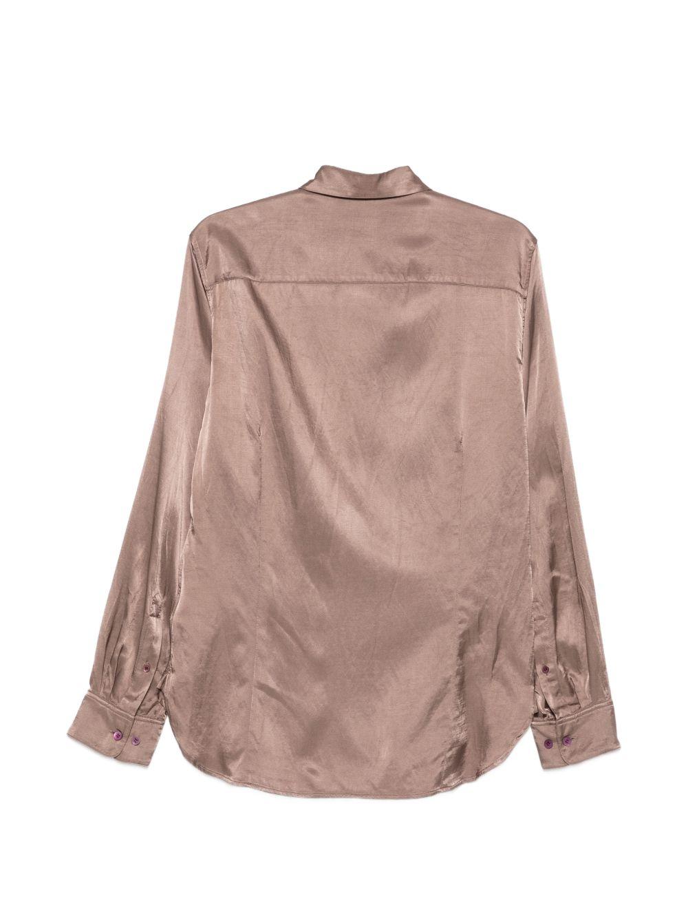 Satin Shirt CARVIES3277 301 OLD ROSE DRIES VAN NOTEN 