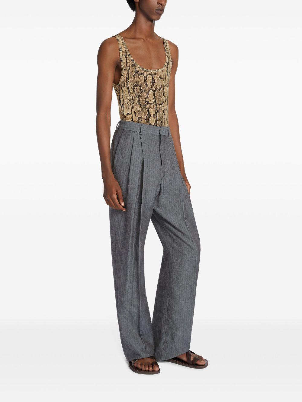 Tank Top Stampa Pitone 2510211321620 101 SAND DRIES VAN NOTEN 