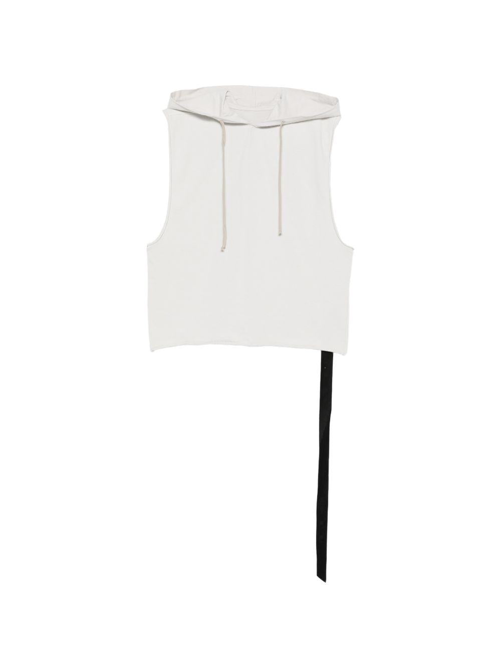Gilet in jersey di cotone DU01F4165RIGP 51 MILK RICK OWENS DRKSHDW 