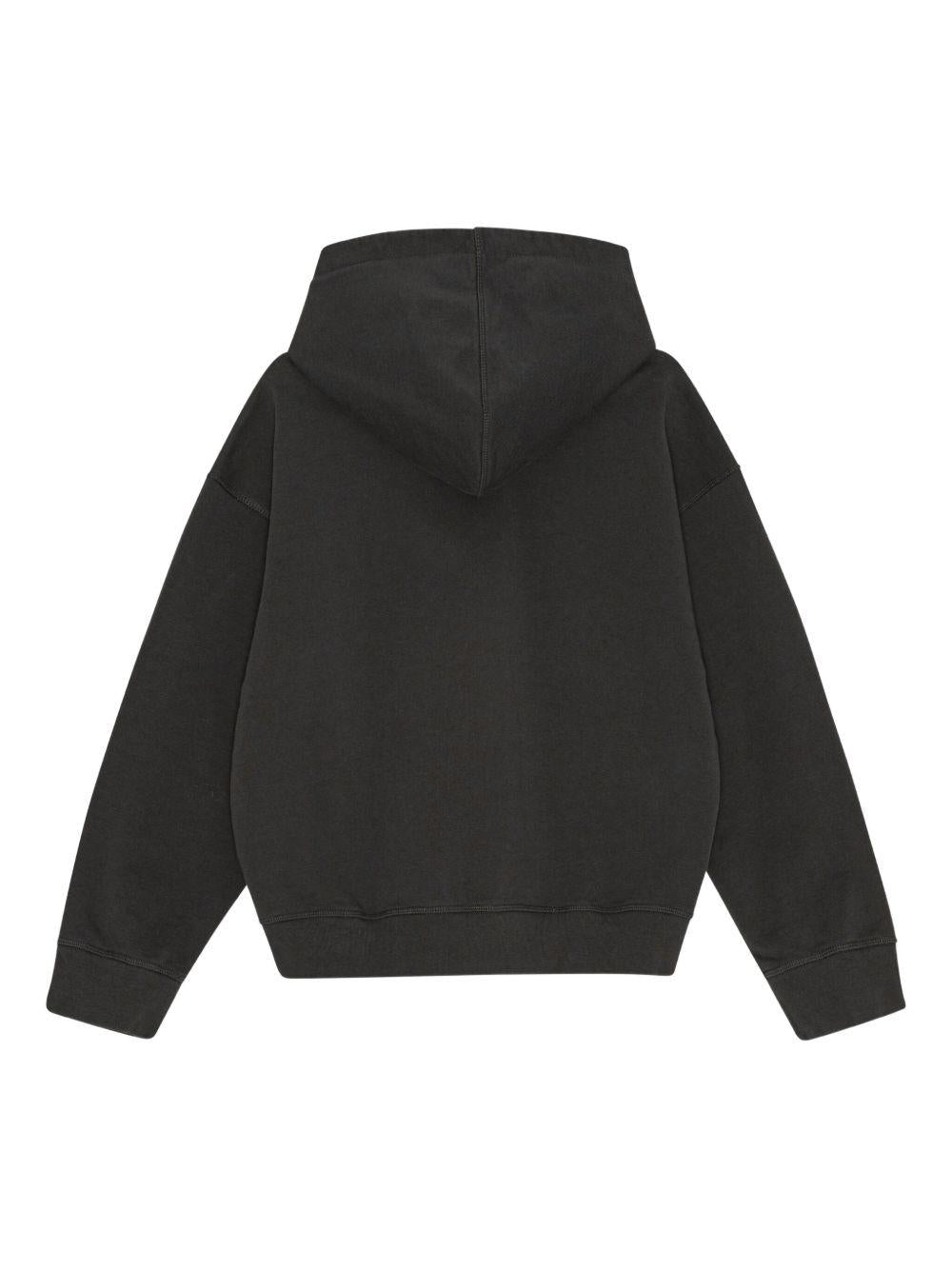 Black Animal Print Hoodie T4270 252 PHANTOM GANNI 