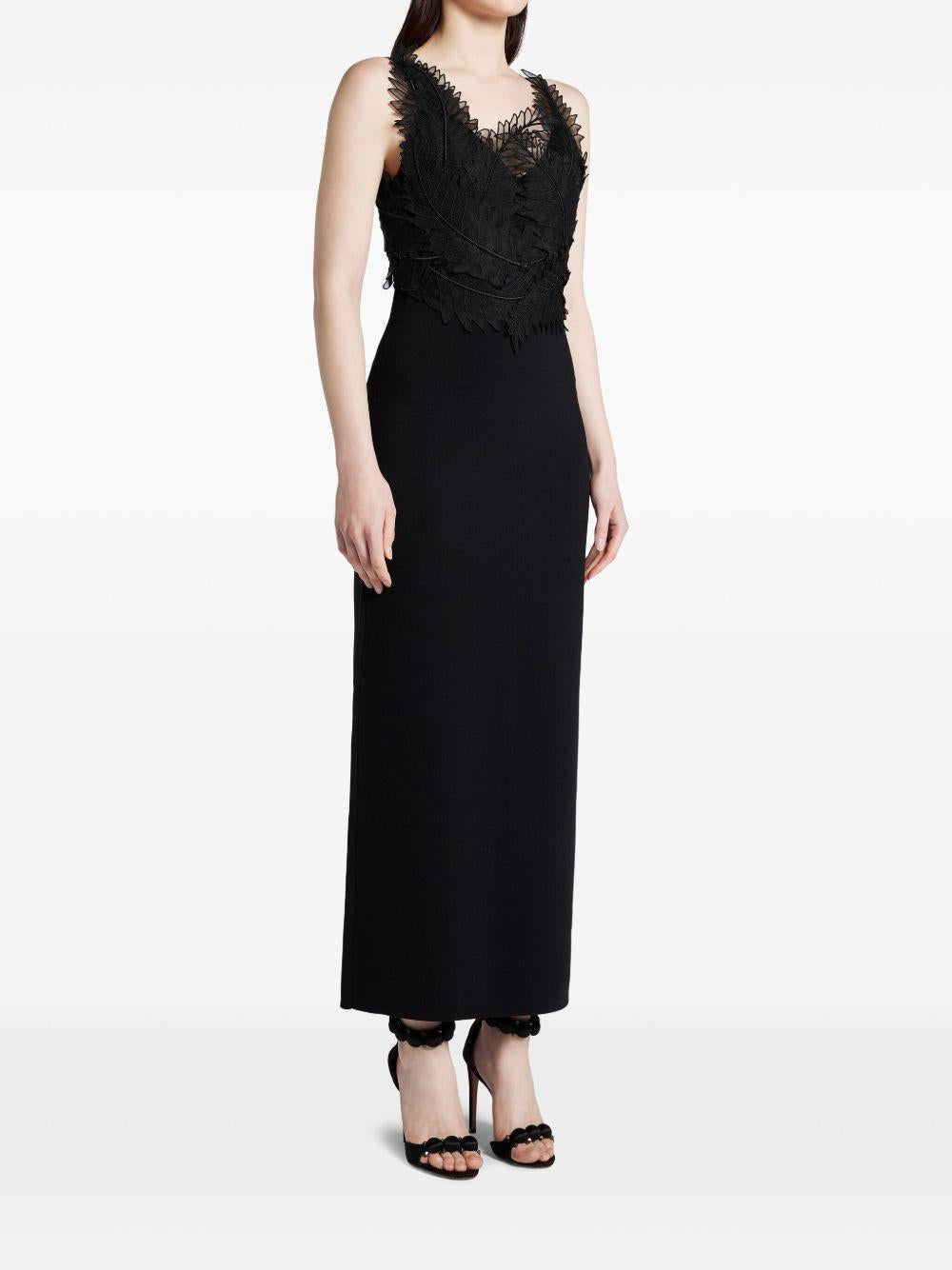 Wilder Knit Maxi Dress 25RE5017 BLACK AJE 