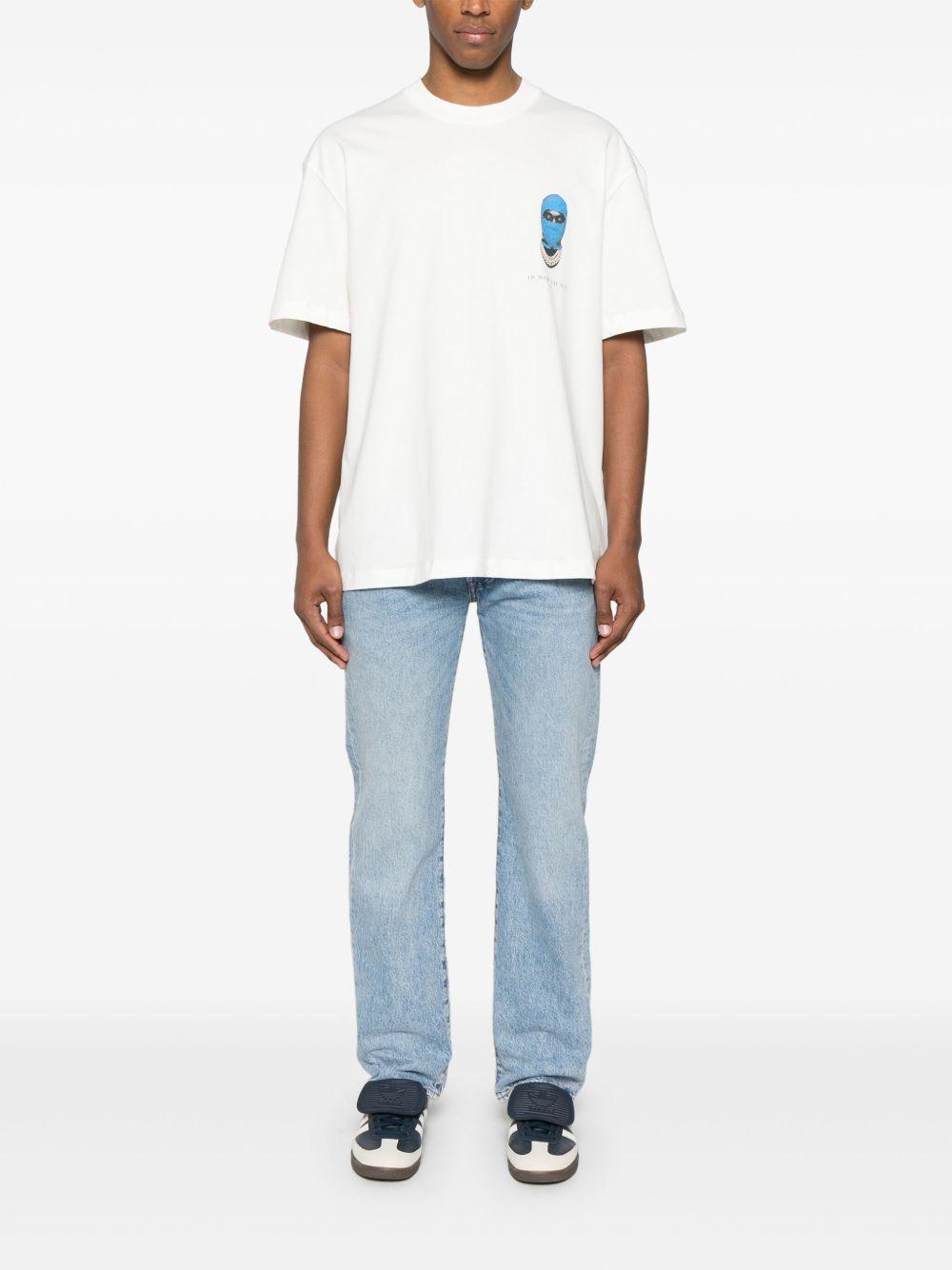 Small Mask Print T-shirt NUS25251 081 OFF WHITE IH NOM UH NIT 