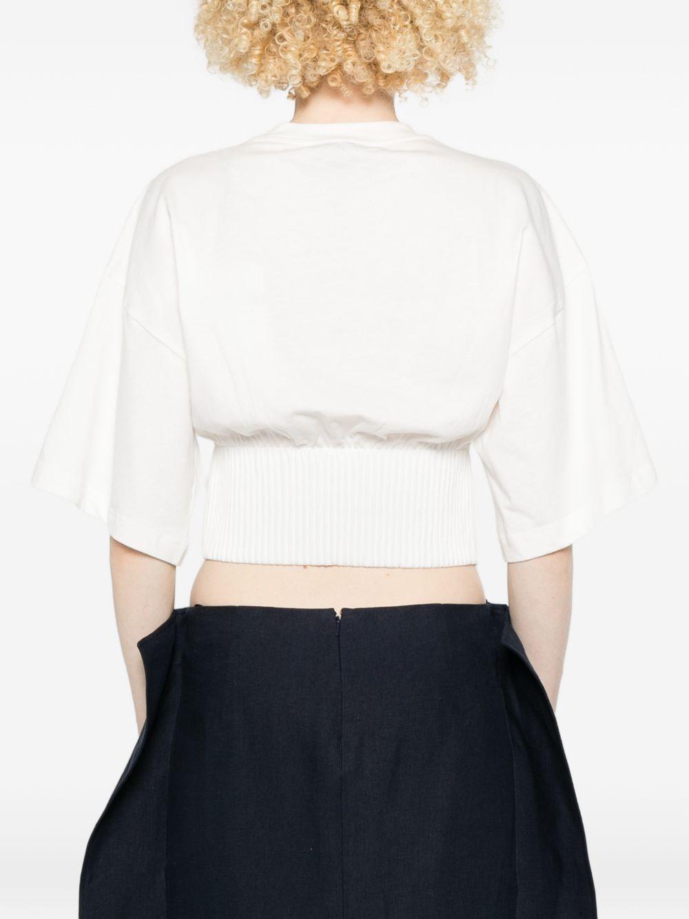 T-Shirt In Cotone SPXFOSCO 001 LATTE SPORTMAX 