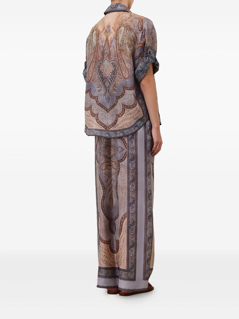 Wanderlust Pantaloni Relaxed 5580PRS262 TAPESTRY BLUE ZIMMERMANN 