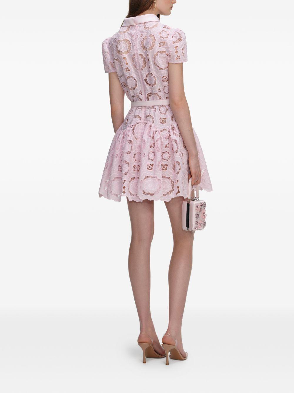 Mini Abito In Pizzo Floreale RS26167SP PINK SELF-PORTRAIT 