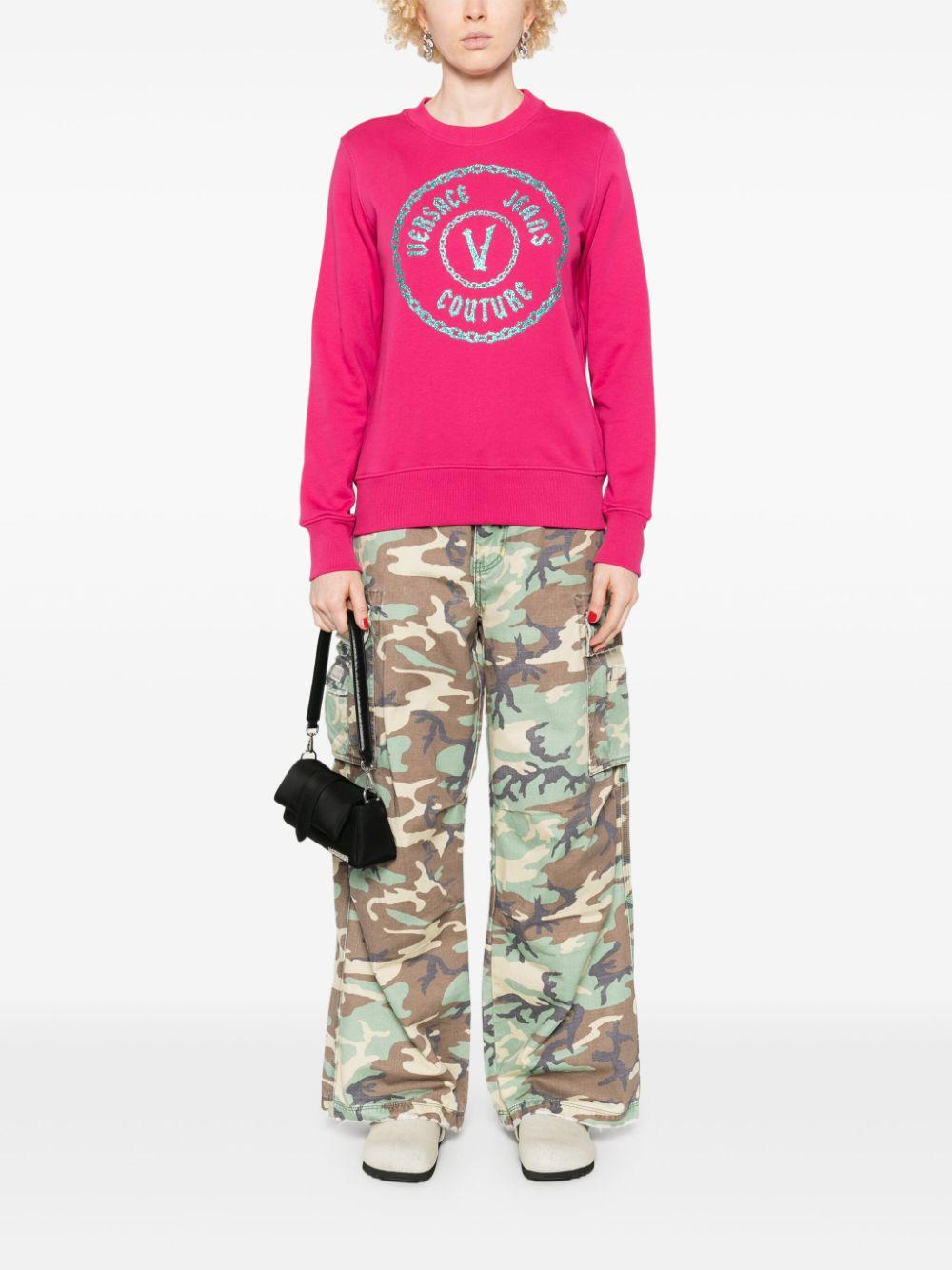  77HAIT02CF01T 477 RASPBERRY ROSE VERSACE JEANS COUTURE 