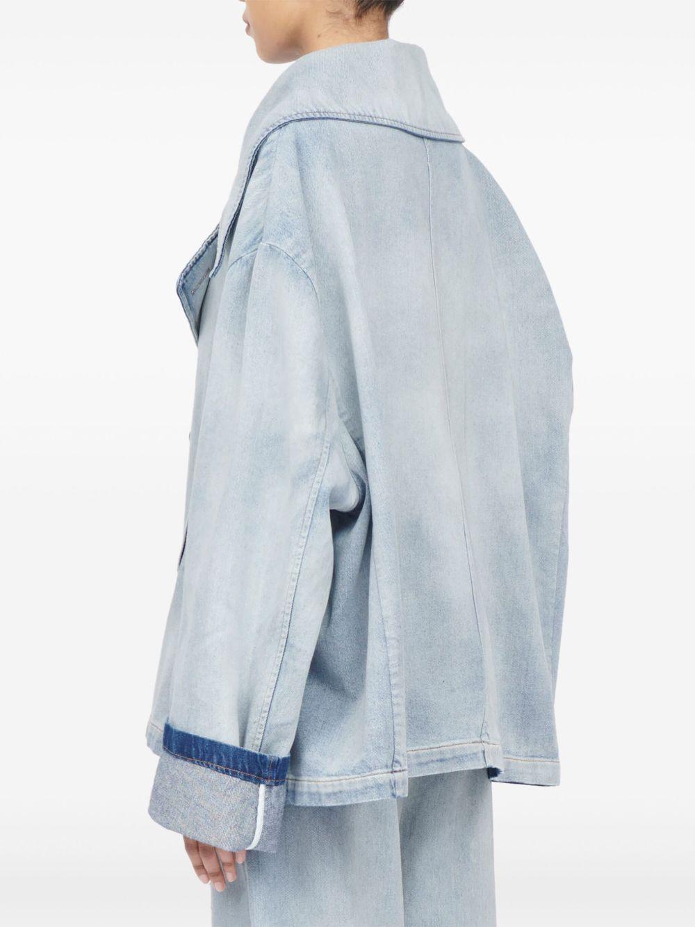 Giubbotto peacoat denim chiaro S52AM0357M30055 962 MM6 MAISON MARGIELA 
