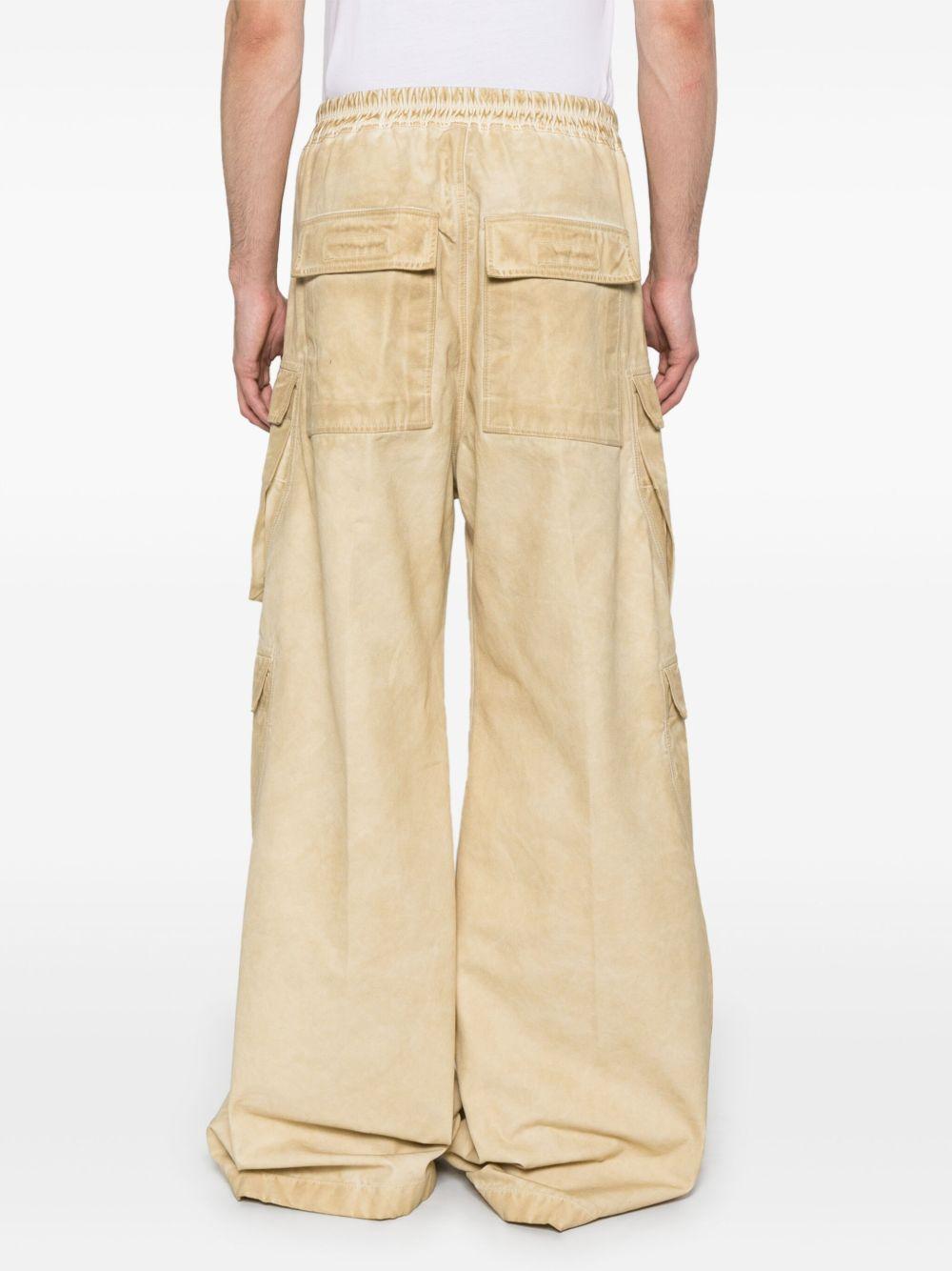 Double Cargo Jumbo trousers DU01E3398CVS 81 PARCHMENT RICK OWENS DRKSHDW 