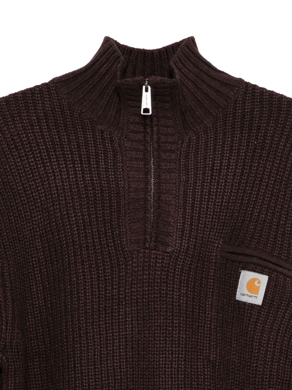 Detroit Half Zip Sweater I035398 33HXX PALISANDER CARHARTT WIP 