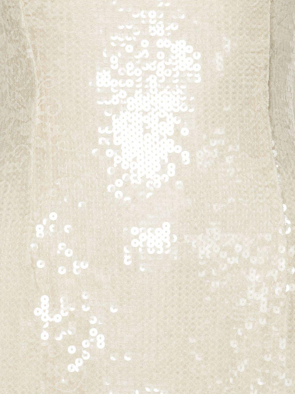 Sequins Maxi Dress 114676857 857 EGRET ROTATE 