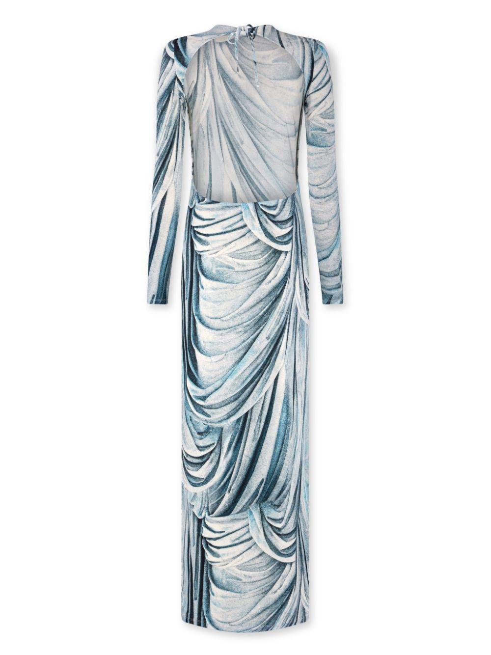  24EJRO816VI0316 V160 DRAPPE BLEU RABANNE 