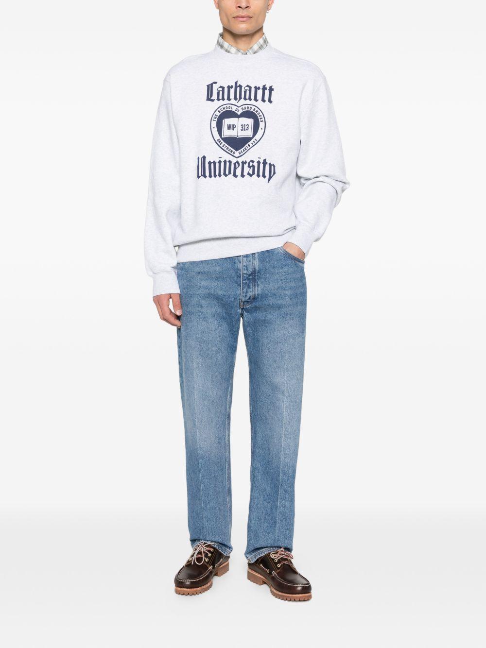 Schooling Sweatshirt I035642 482XX ASH HEATHER CARHARTT WIP 