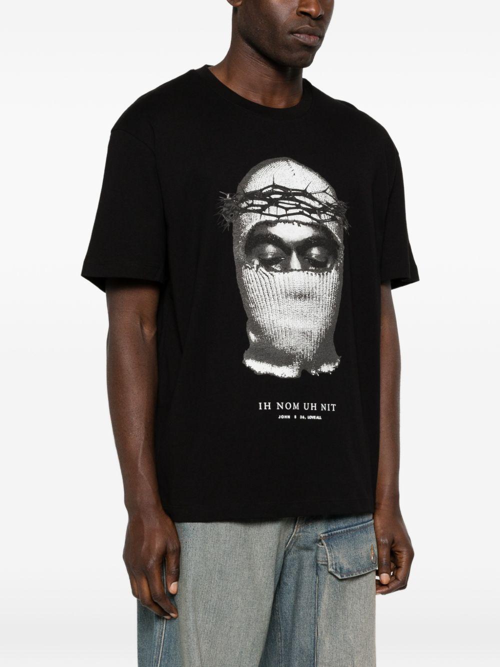 IH NOM UH NIT - T-shirt Corona Mask NUS26275 009 BLACK IH NOM UH NIT 