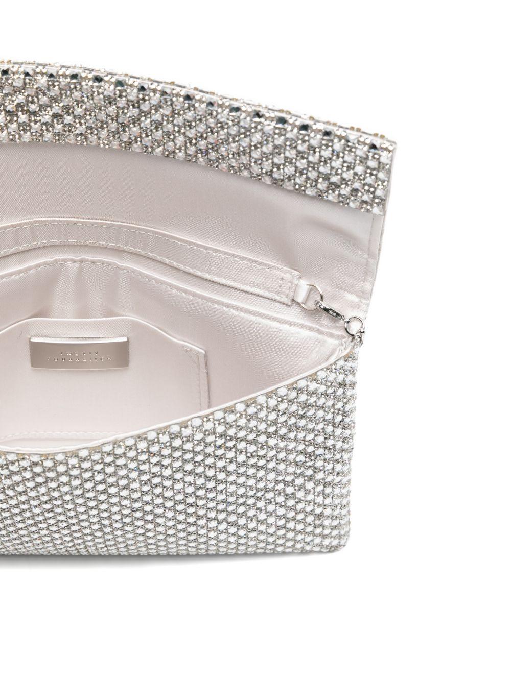 Pochette Morna impreziosita da cristalli BAG0006462P ARGENTO TWENTY FOURHAITCH 