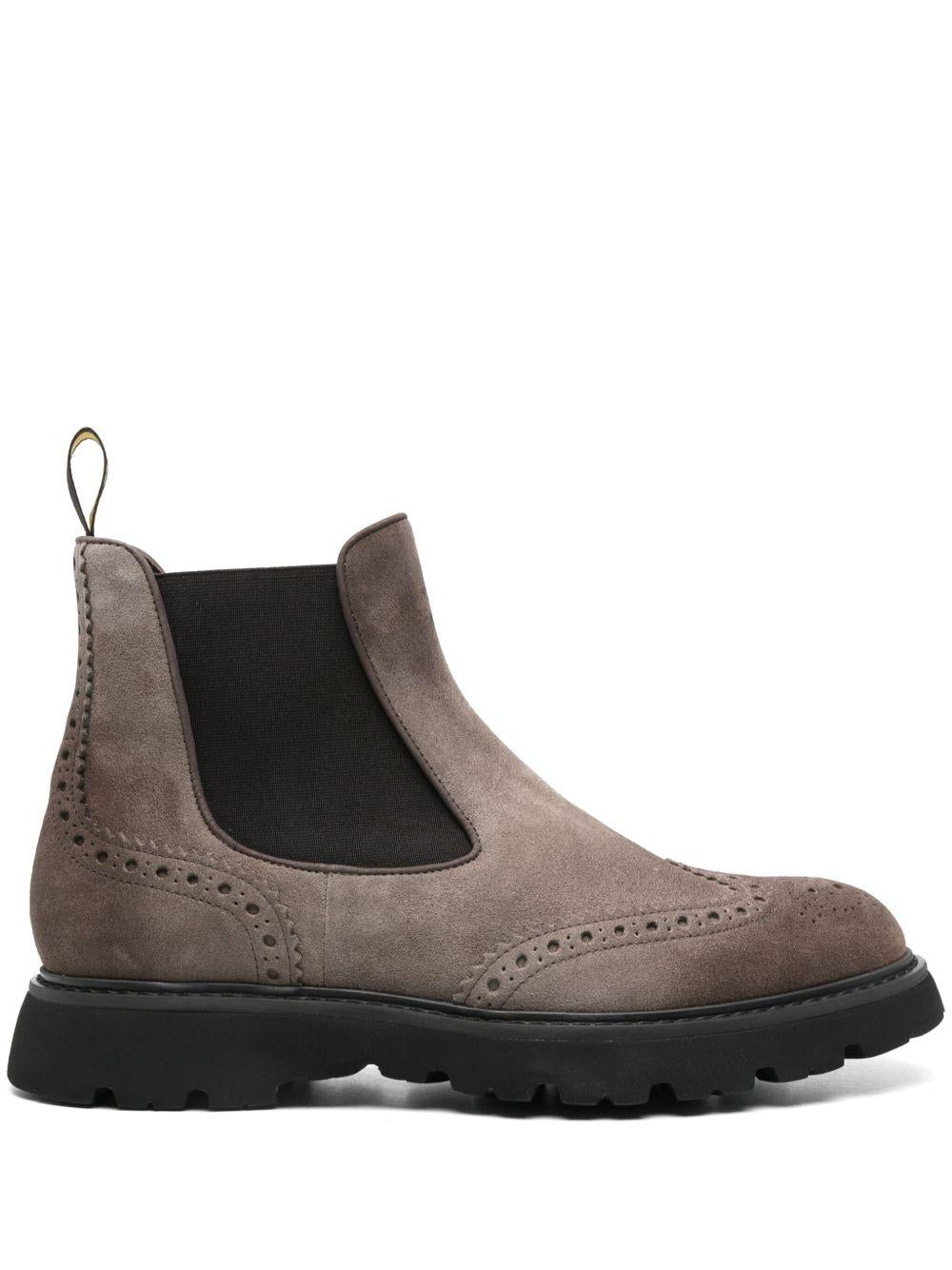 Stivaletto coda di rondine in suede espresso DU3110GOTNUF024NM39 ESPRESSO DOUCAL`S 