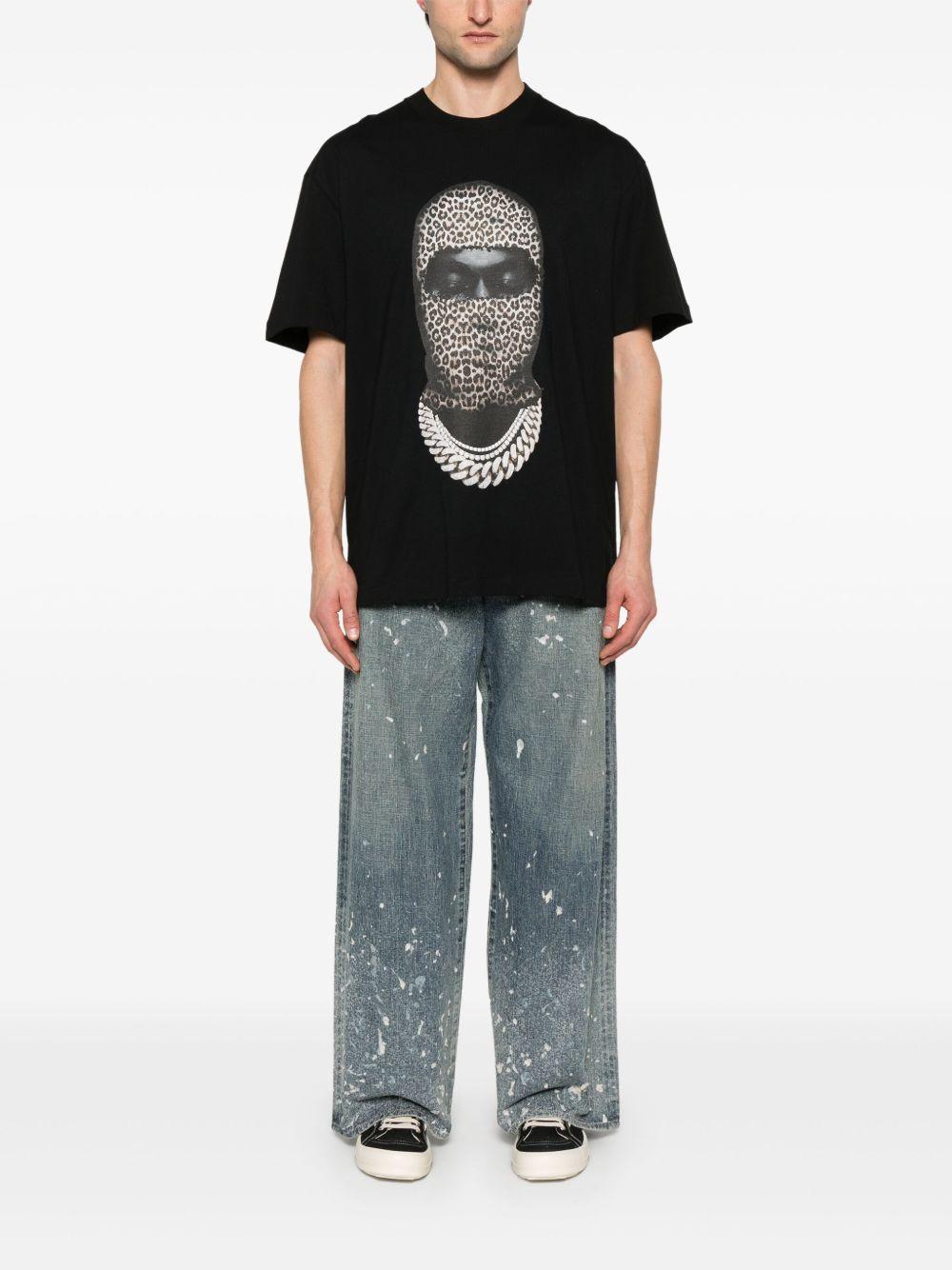 Leopard Mask T-shirt NUS25230 009 BLACK IH NOM UH NIT 