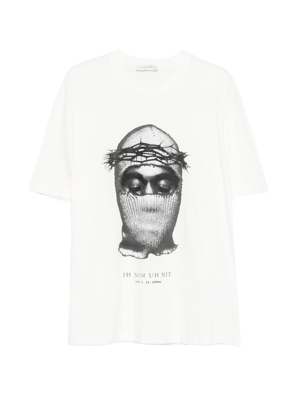 IH NOM UH NIT - T-shirt Corona Mask NUS26275 081 OFF WHITE IH NOM UH NIT 