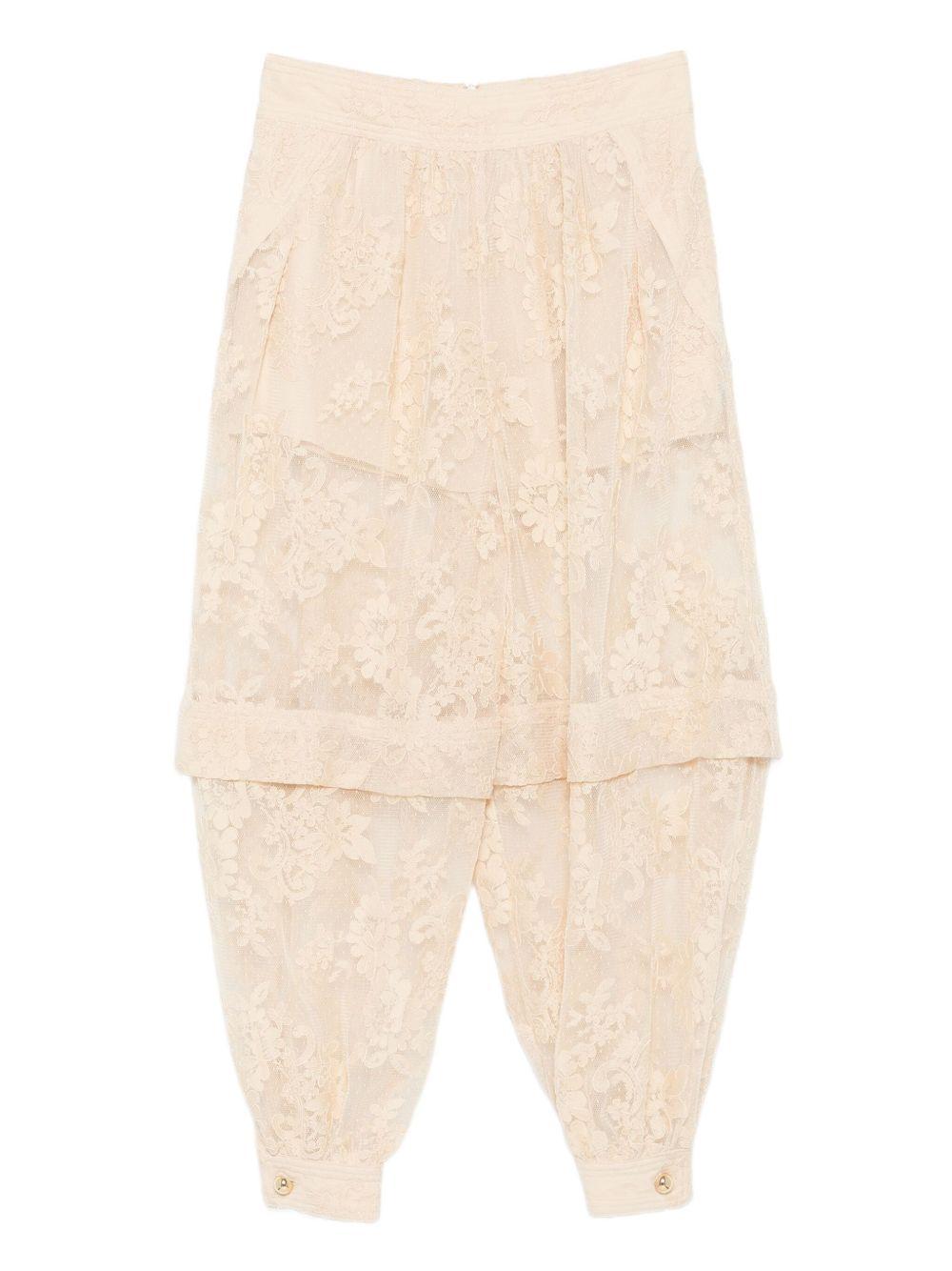 Pantaloni Harem in Pizzo Hypnotic 6206PF251 CREAM ZIMMERMANN 