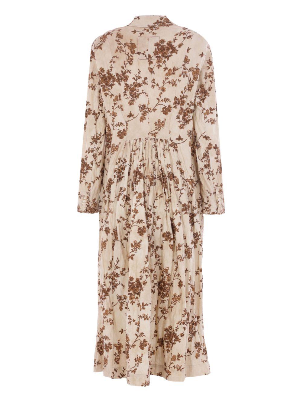 Camelot coat UW8002 UW016 WHITE BROWN UMA WANG 