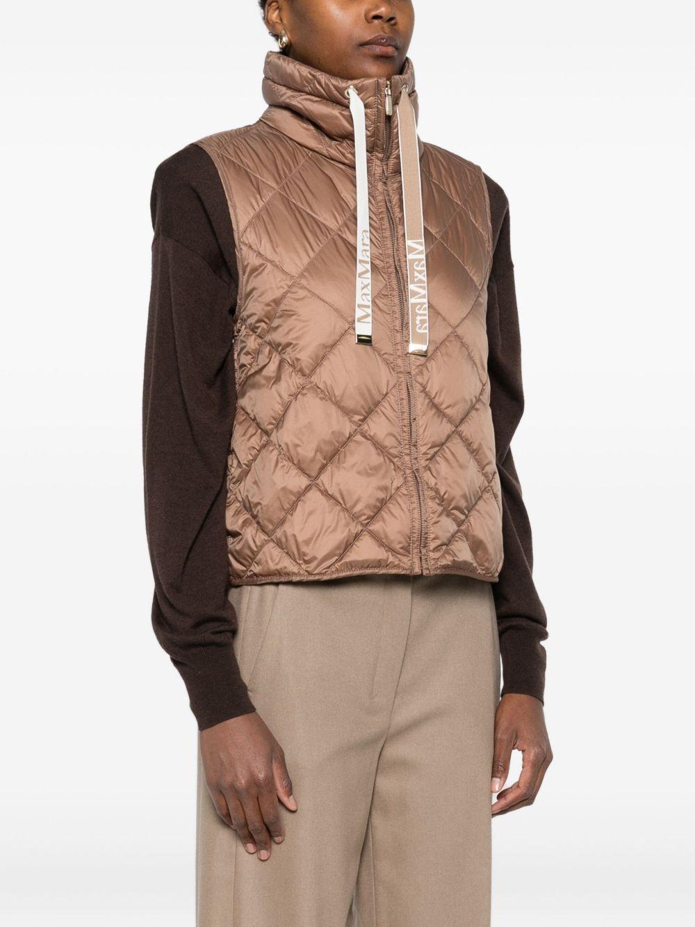 Gilet in tela di nylon antigoccia - Marrone TREGICMM10051 085 DESERT CAMEL MAX MARA THE CUBE 