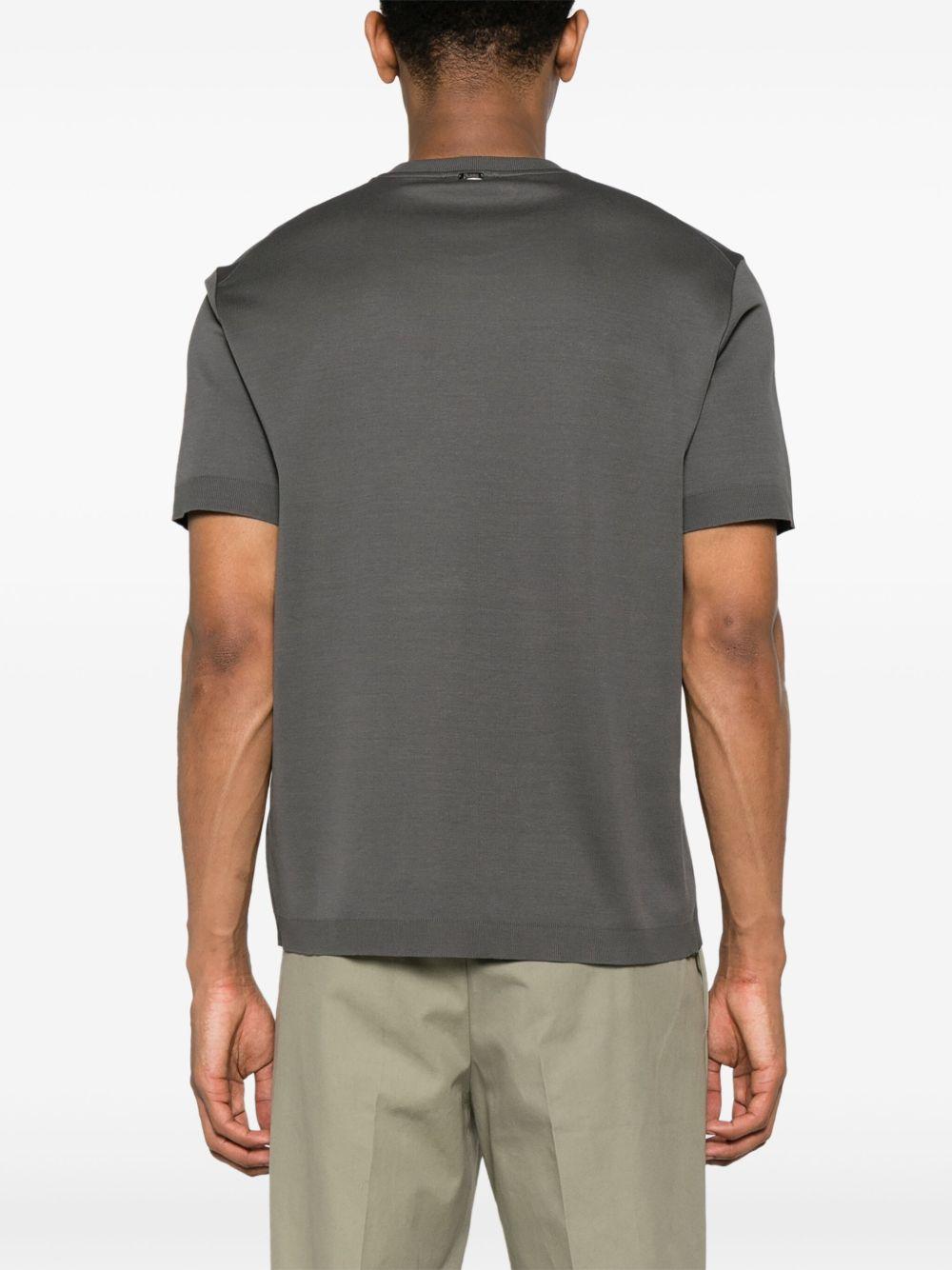 T-shirt in jersey knit effect JG000206U52059 9460 Grigio HERNO 