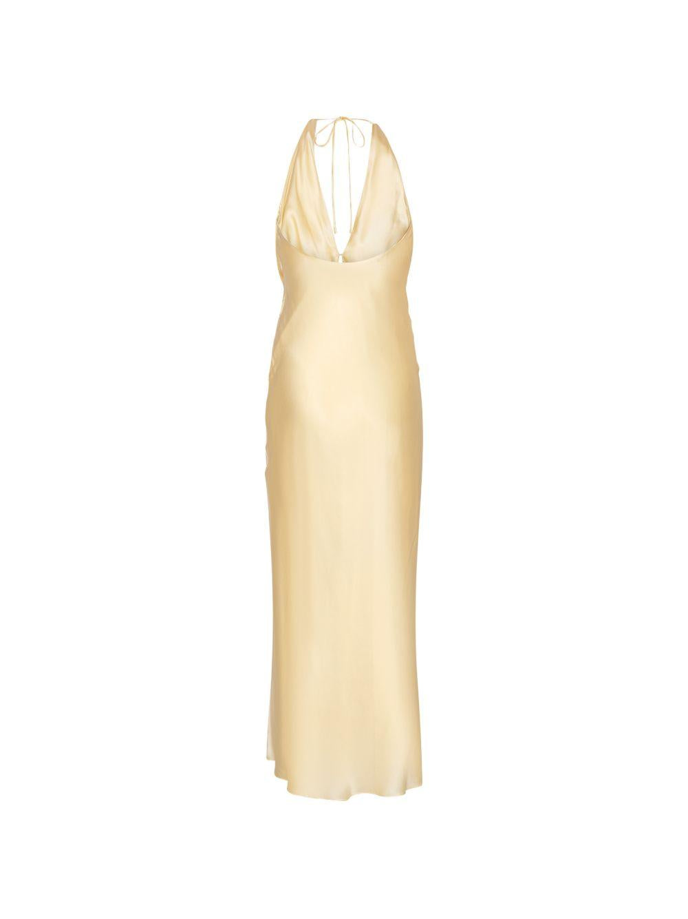 Chiffon Halter Dress 1155501366 1366 ITALIAN STRAW ROTATE 