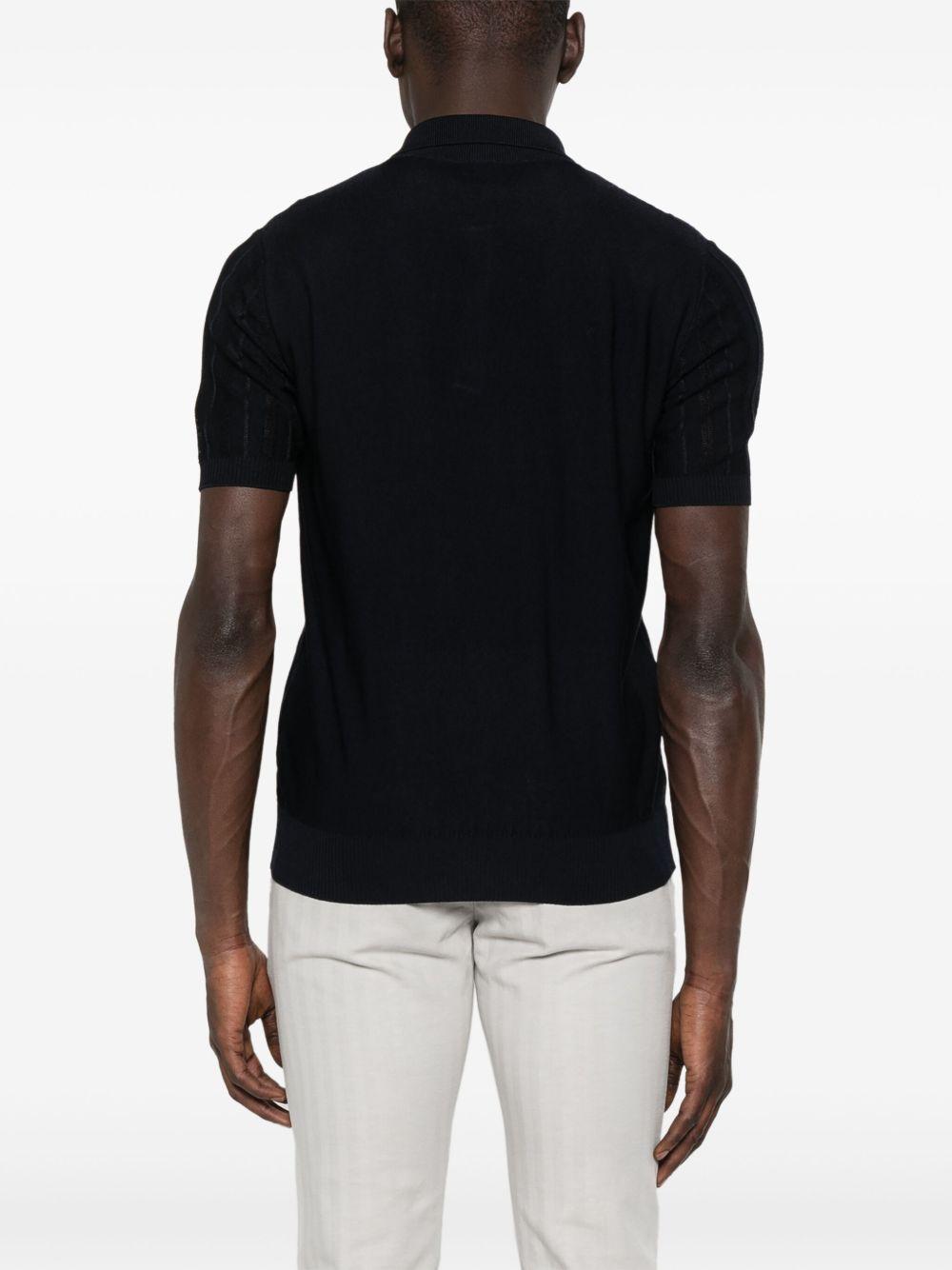 Polo in maglia RB15124 10 NAVY ROBERTO COLLINA 