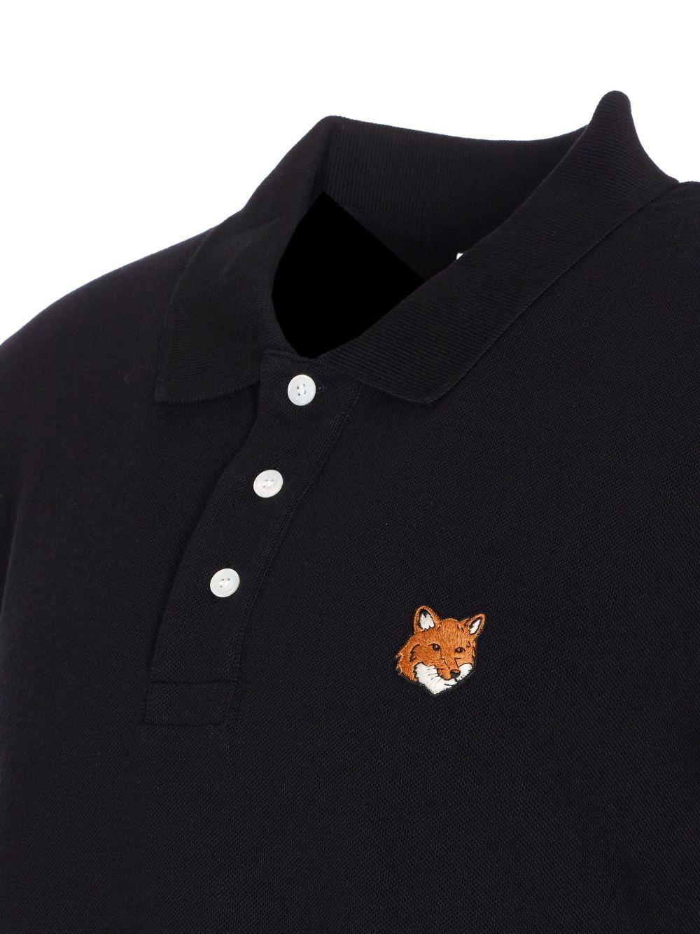 FOX HEAD REGULAR - Polo PM00209KP0002 P199 BLACK MAISON KITSUNE 