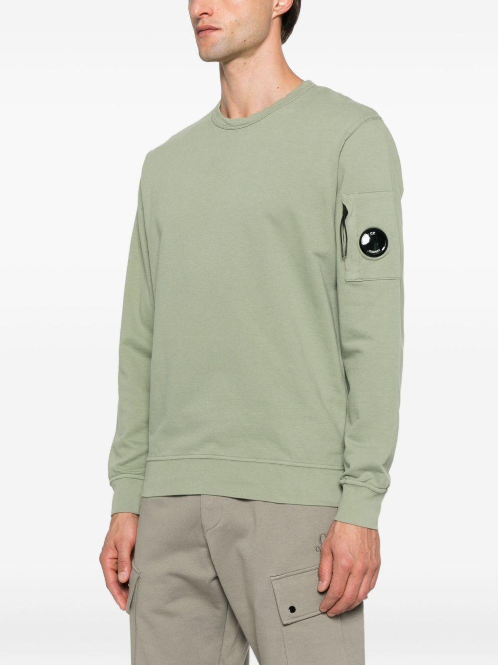 Light Fleece Crewneck Lens Sweatshirt 19CMSS711A002246G 612 SEAGRASS CP COMPANY 