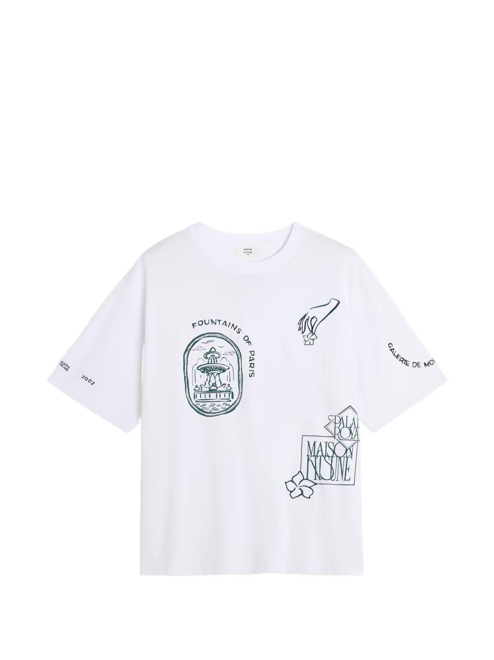 ART NOUVEAU STAMPS OVERSIZE QM00107KJ0119 P100 WHITW MAISON KITSUNE 