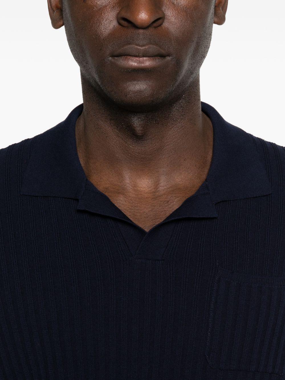 Polo a coste 261MYA13124 10 BLUE ROBERTO COLLINA 