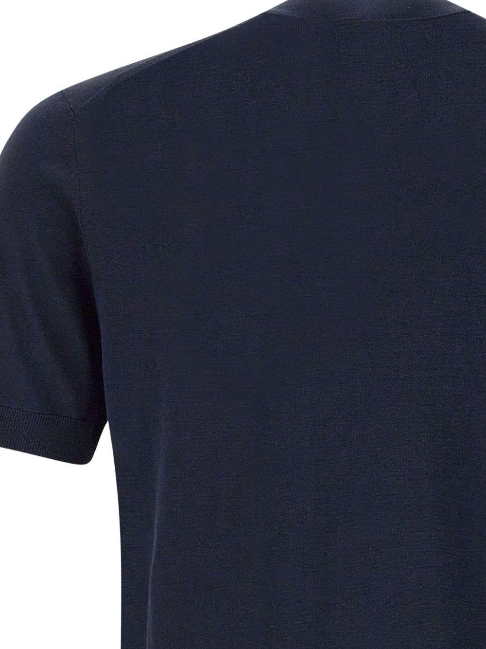 T-shirt in maglia di seta e cotone A010F200 6685 PAOLO PECORA 