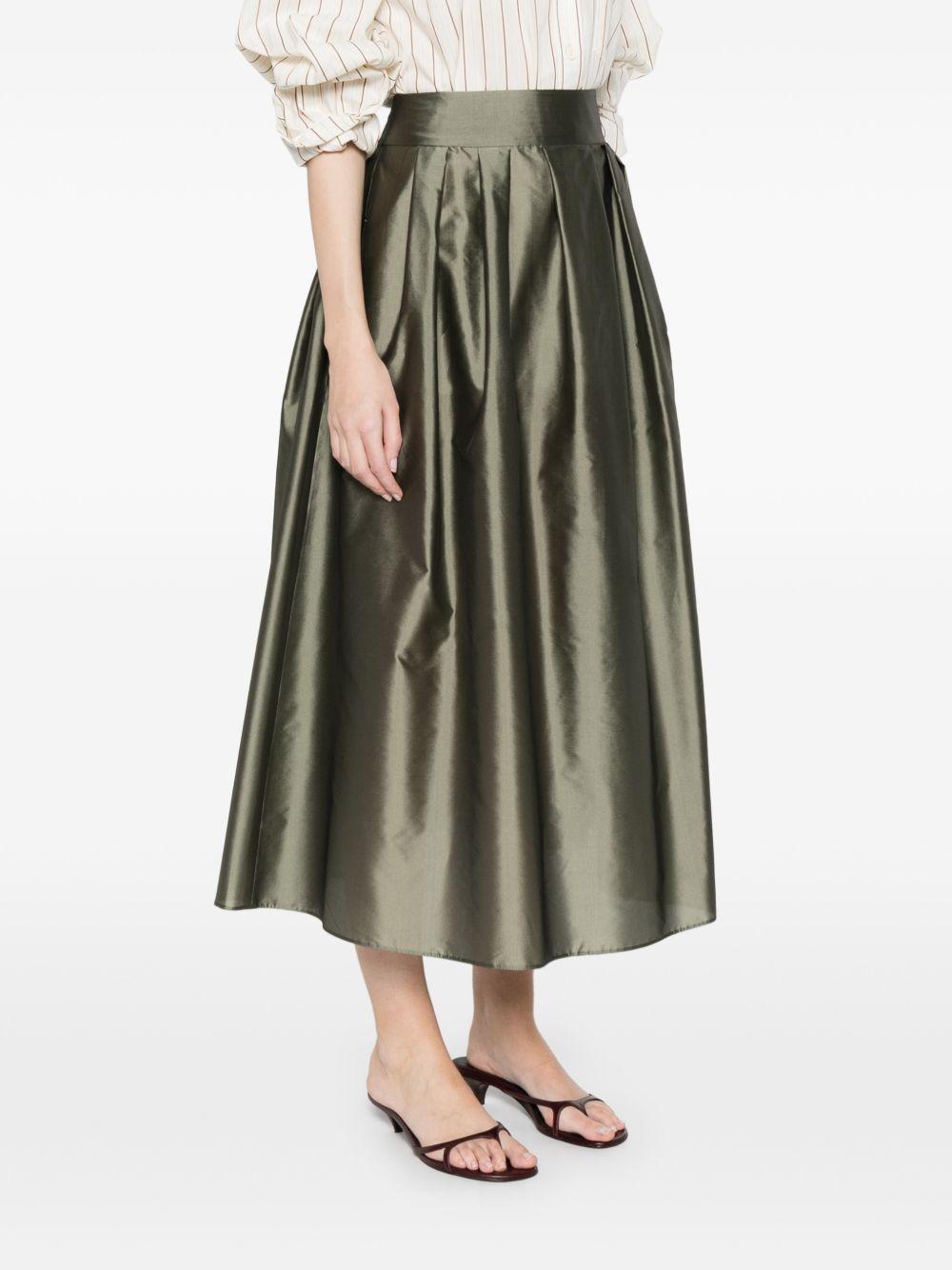 Gonna In Organza SMMEFFETTO 004 FOGLIE S MAX MARA 