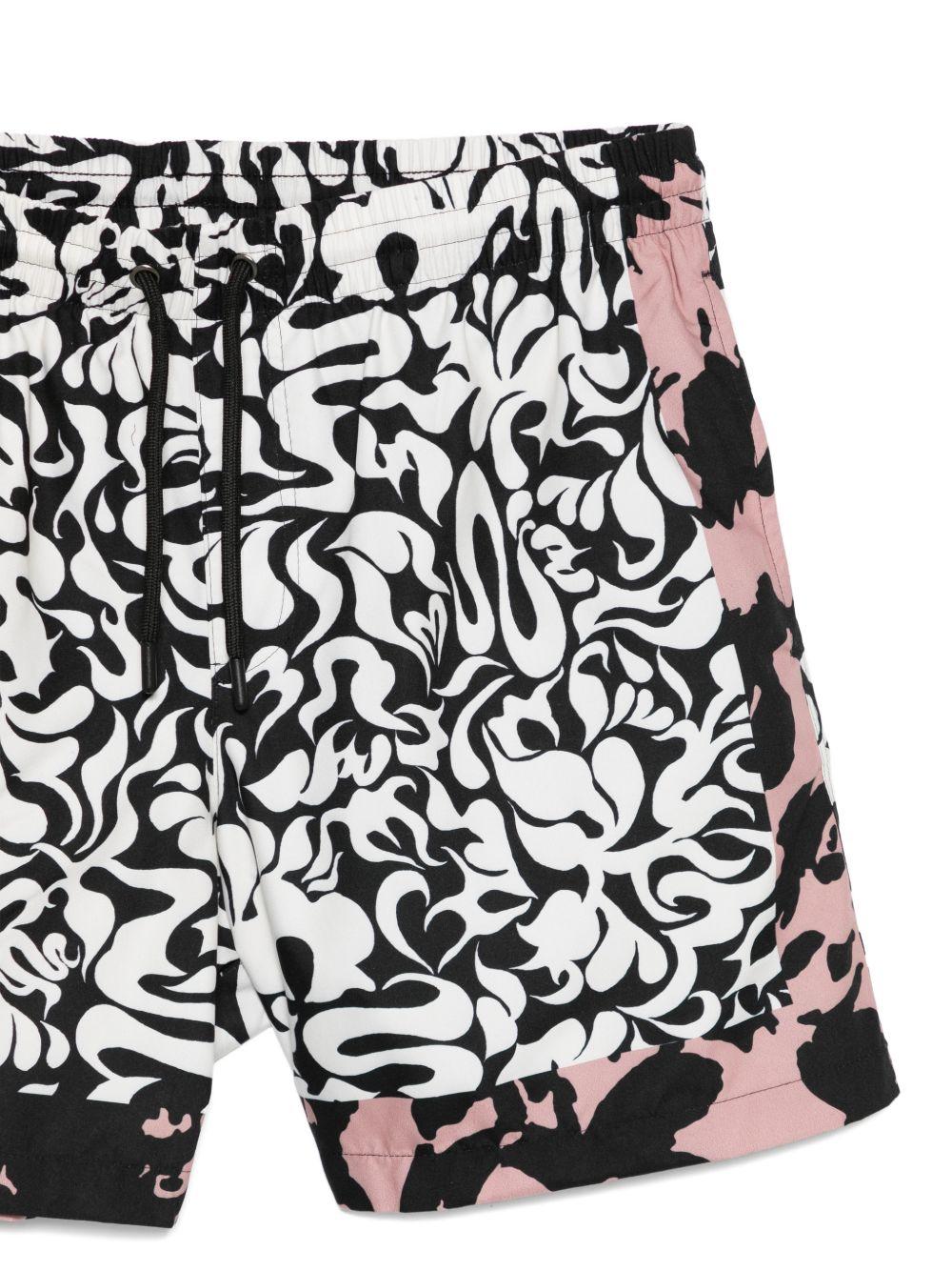 Printed Swim Shorts PHIBBS3168 900 BLACK DRIES VAN NOTEN 