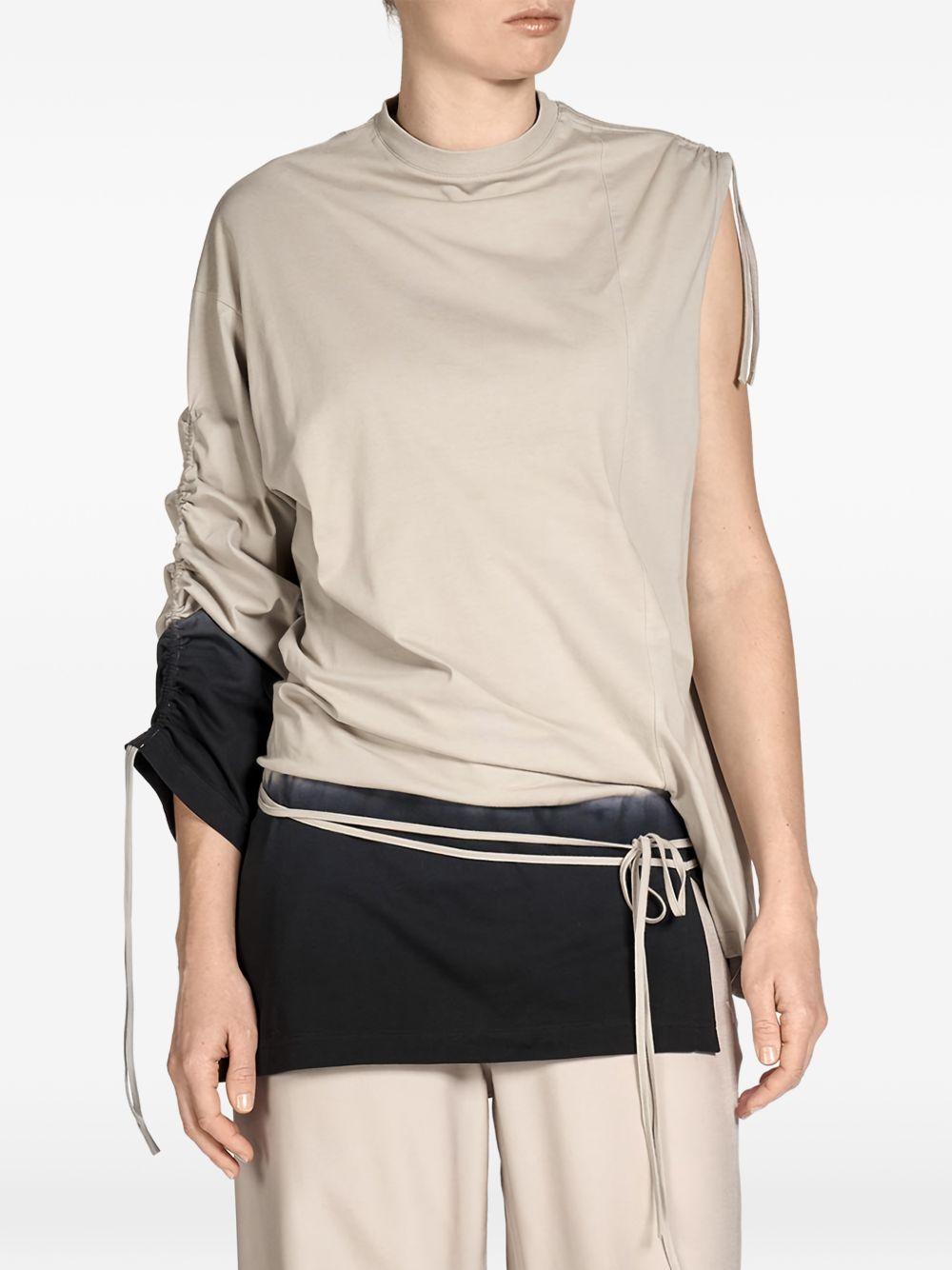Dipped Regular Short Sleeve Tee<BR/> KQ9792 BROWN BLACK Y-3 