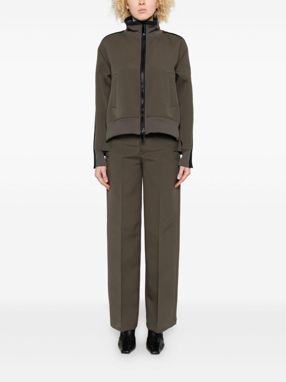 Giacca con Zip Frontale SCW275 501 KHAKI SACAI 