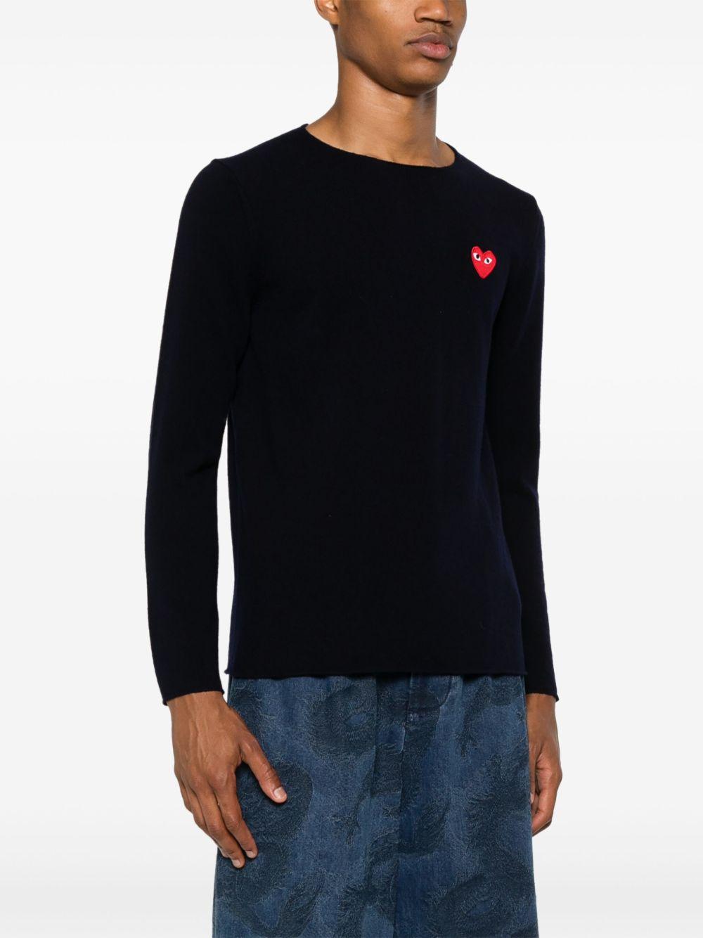  P1N068 2 NAVY COMME DES GARCONS PLAY 