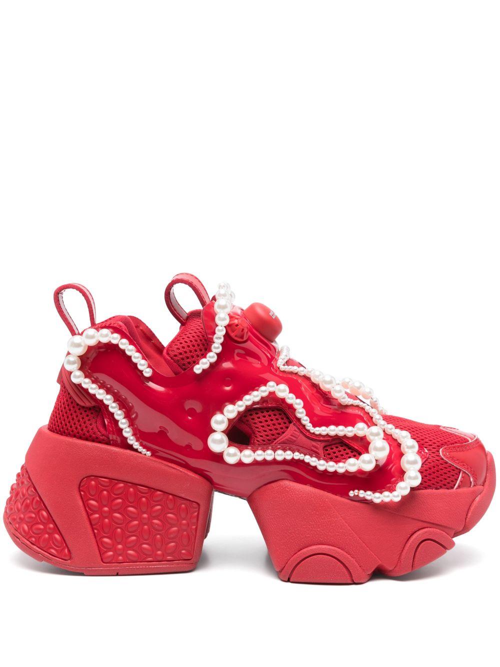 x Reebok Flying Pearl Pump Fury 3OK102 2 RED NOIR KEI NINOMIYA 