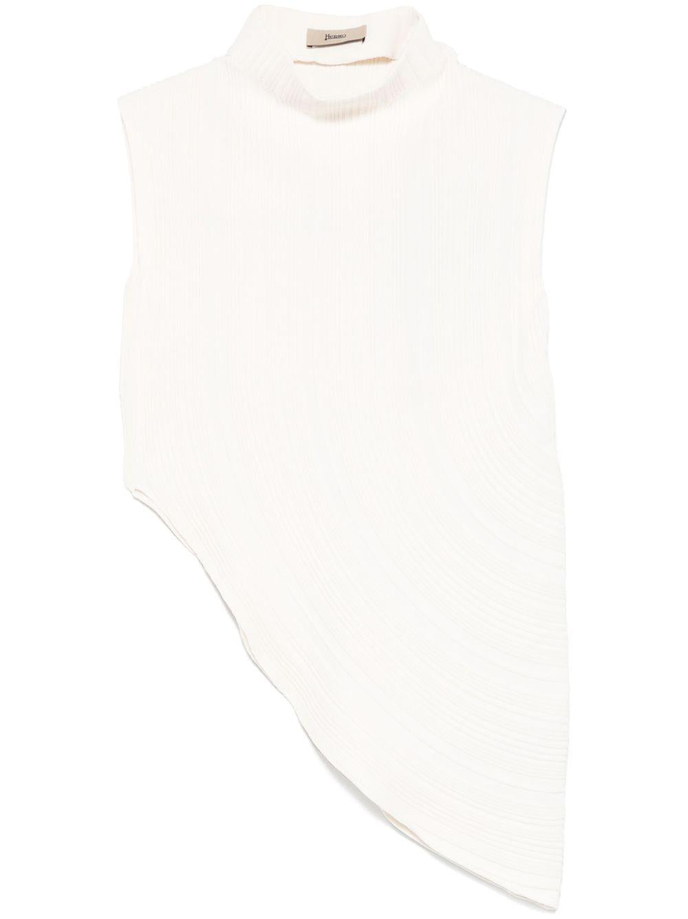 Tank Top in Matte Viscose ML000038D76061 1010 BIANCO PANNA HERNO 