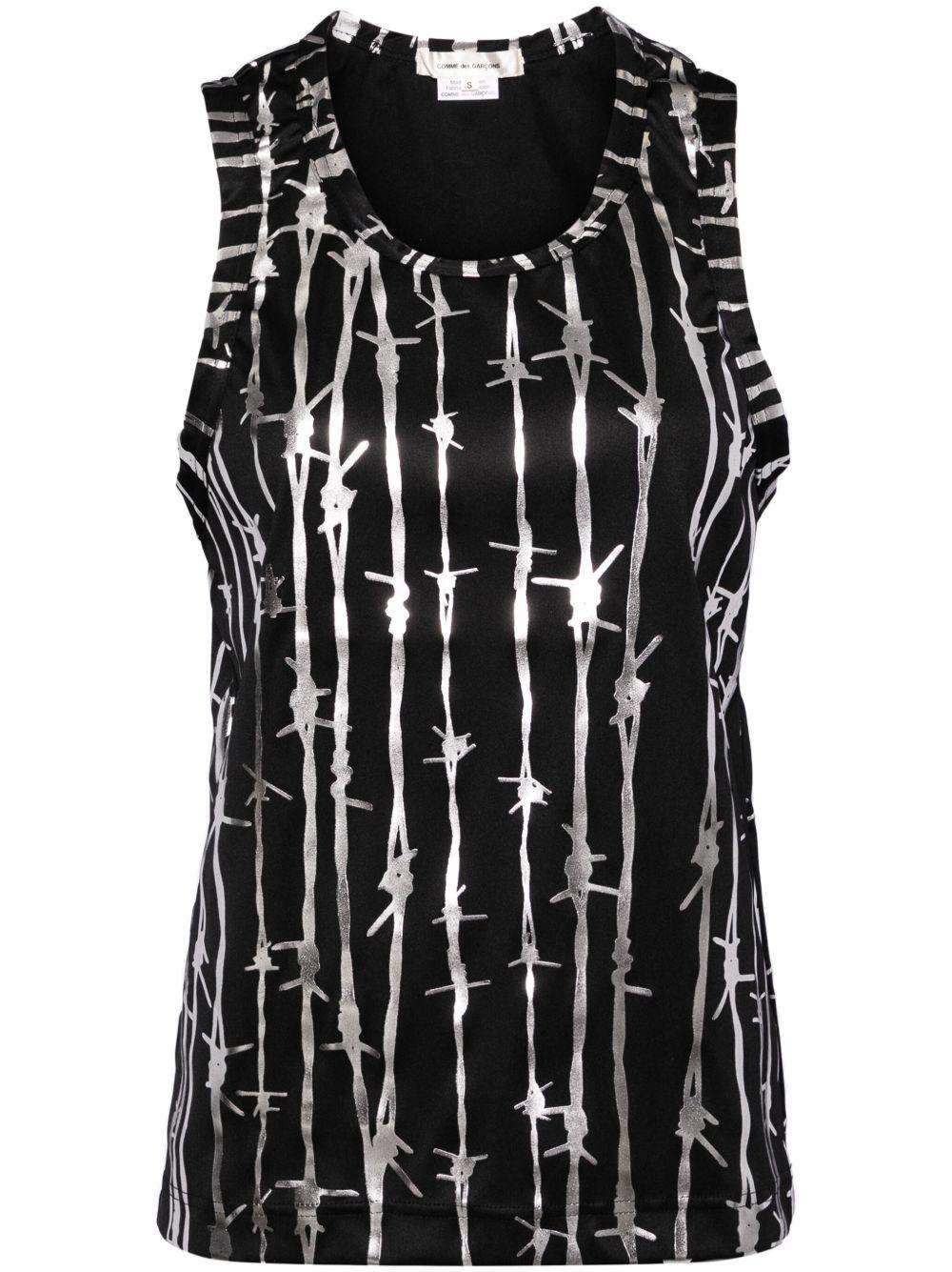  GNT023W24 1 BLACK SILVER COMME DES GARCONS 