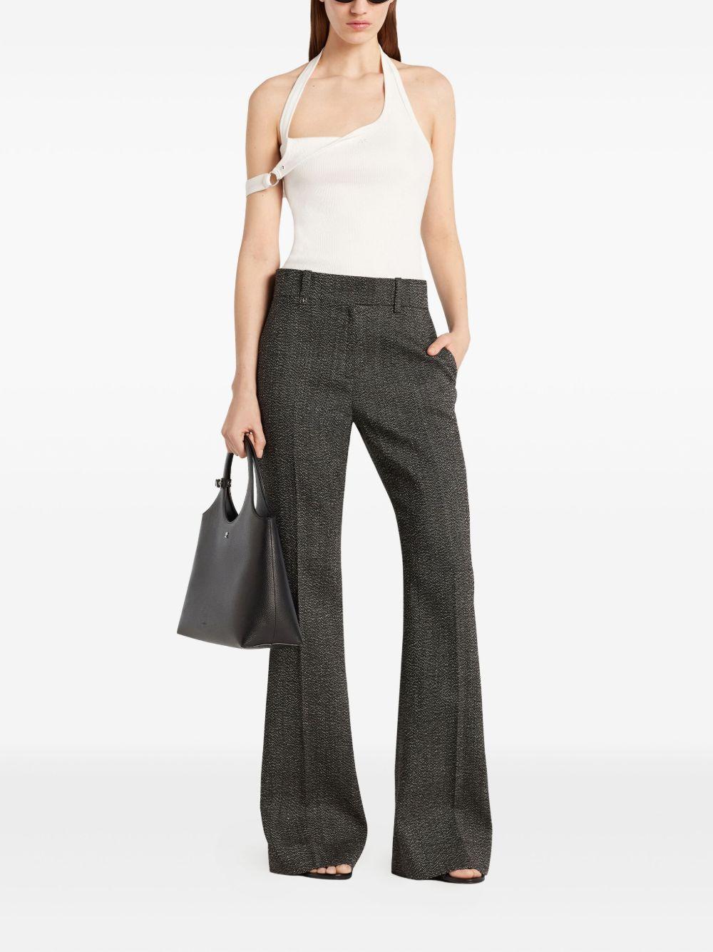 Asymmetrical Buckle Tank Top 325JDE143JS0194 0001 HERITAGE WHITE COURREGES 