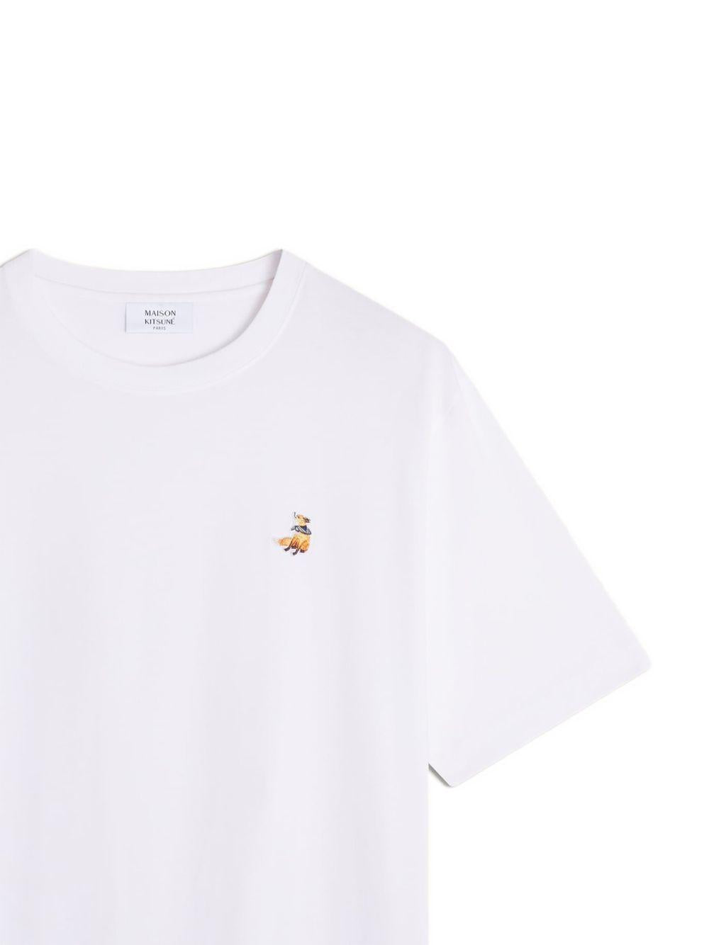 Fox Head Regular Tee-shirt QM00102KJ7026 P100 WHITE MAISON KITSUNE 