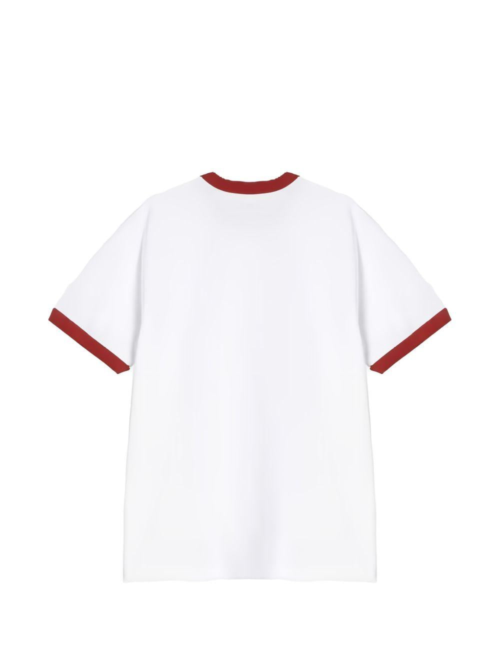 Ringer T-Shirt Organic Cotton I036267 3QDXX WHITE RED CARHARTT WIP 